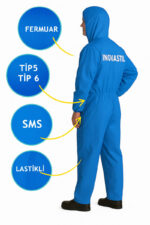 Koruyucu Tulum SMS Mavi - Görsel 3