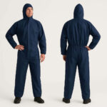 Lacivert Tek Kullanımlık Tulum - Görsel 2